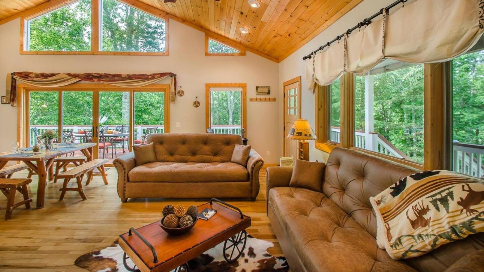 Serene Mountain And Sunset Views 3Bd Cabin فرانكلين المظهر الخارجي الصورة